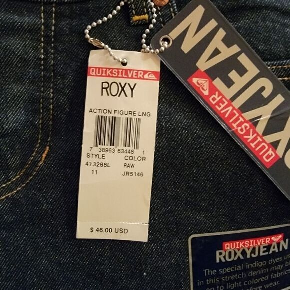 Roxy/Quicksilver Action Figure Long Jeans NWT - Picture 7 of 7